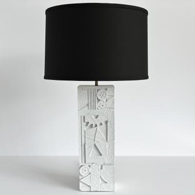 Dan Schneiger Scarpa Plaster Table Lamps by Dan Schneiger