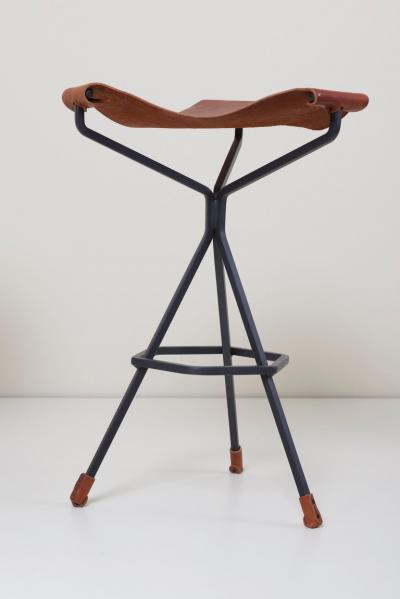 Dan Wenger Set of Three Bar Stools by Dan Wenger US