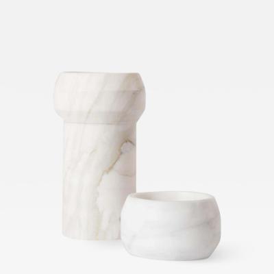 Dan Yeffet CALACATTA OCTANS CANDLEHOLDER DUO BY DAN YEFFET