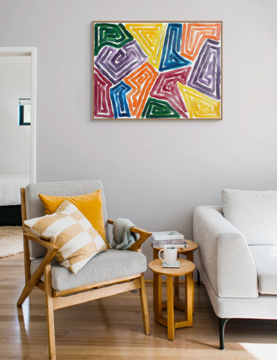 Dana Gordon 12 Shapes Abstract painting 2024