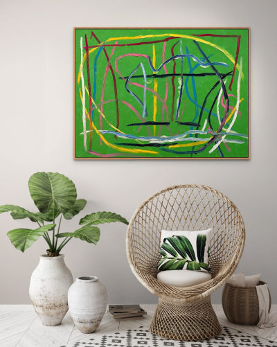 Dana Gordon Green City Abstract painting 2021