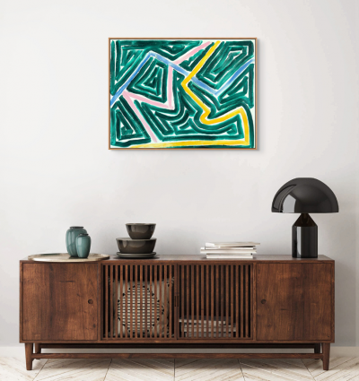 Dana Gordon Green Spaces Abstract painting 2024