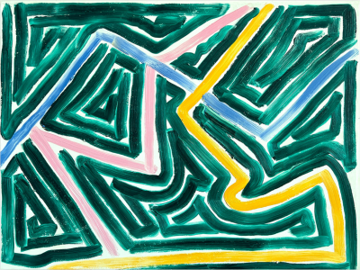 Dana Gordon Green Spaces Abstract painting 2024
