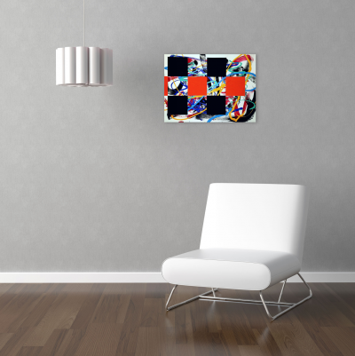 Dana Gordon On and Off the Grid 3 Abstract painting 2019
