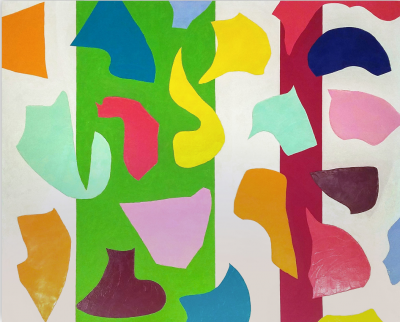 Dana Gordon Shapely Controversy Abstract painting 2014