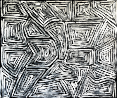 Dana Gordon Time Disgathering Abstract painting 2024