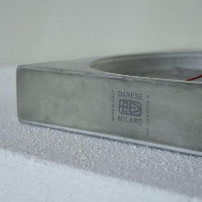Danese Milano Kuno Prey Concrete Clock 1986