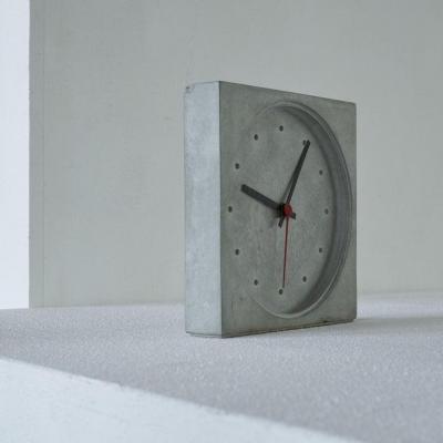 Danese Milano Kuno Prey Concrete Clock 1986