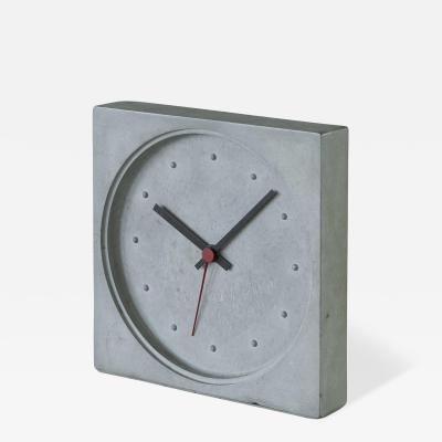 Danese Milano Kuno Prey Concrete Clock 1986
