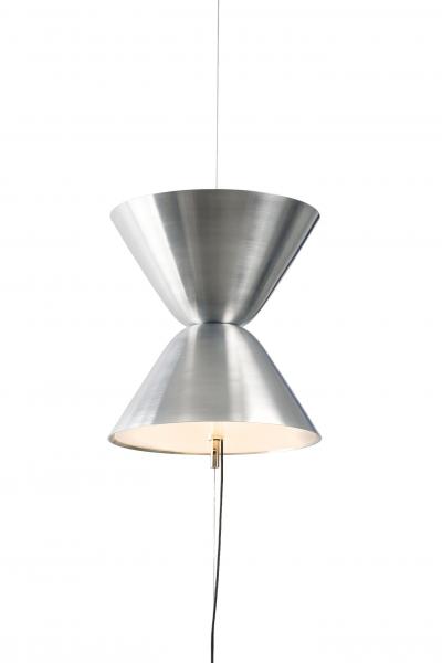 Daniel Becker Daniel Becker Aureole Suspended Floor Lamp in Polished Aluminum