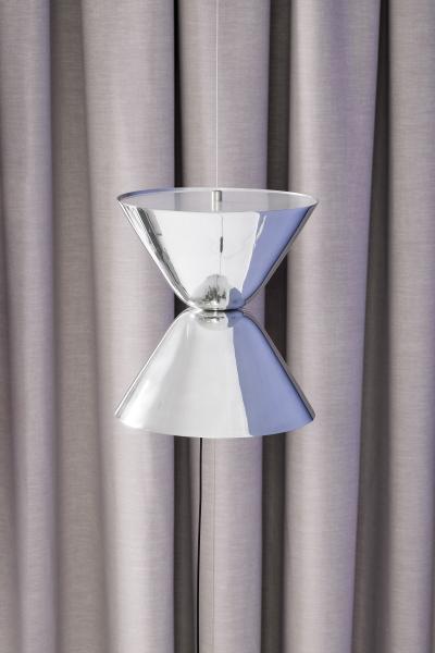 Daniel Becker Daniel Becker Aureole Suspended Floor Lamp in Polished Aluminum