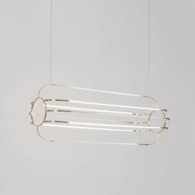Daniel Becker Large Daniel Becker Charlotte Brass Sculptural Chandelier