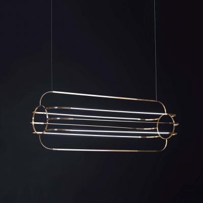 Daniel Becker Large Daniel Becker Charlotte Brass Sculptural Chandelier