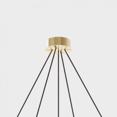Daniel Becker Large Daniel Becker Emily 5 Chandelier in Brass