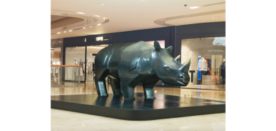 Daniel Daviau Rhinoceros monumental model 2010