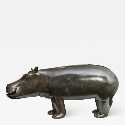 Daniel Daviau Young Hippopotamus monumental model 2016