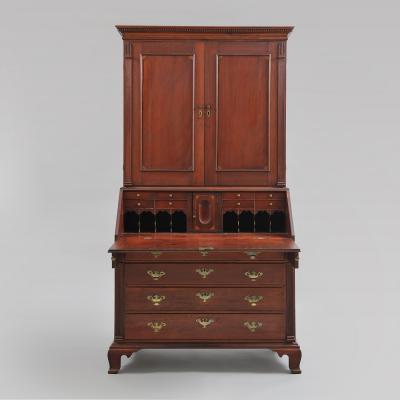 Daniel F Ames CHIPPENDALE INLAID SECRETARY