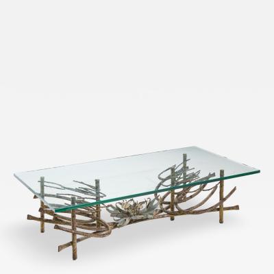 Daniel Gluck Daniel Gluck Mid Century Sculptural Bronze Coffee Table