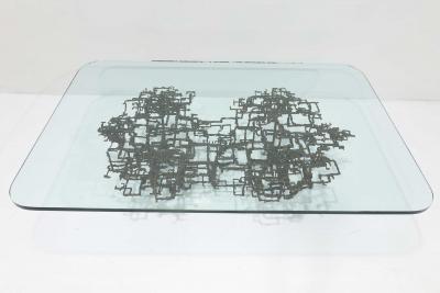 Daniel Gluck Daniel Gluck Sculptural Coffee Table in Bronze 1970s