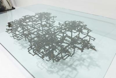 Daniel Gluck Daniel Gluck Sculptural Coffee Table in Bronze 1970s