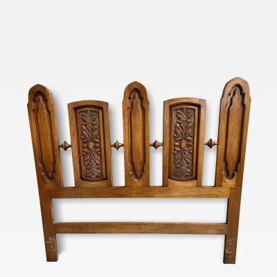 Daniel Jones Inc Stunning Daniel Jones Sculptural Walnut Queen Headboard Mid Century Modern