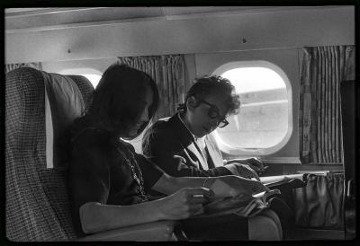 Daniel Kramer Bob Dylan Joan Baez Enroute to Buffalo Concert