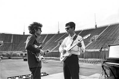 Daniel Kramer Bob Dylan Robbie Robertson Forest Hills Stadium