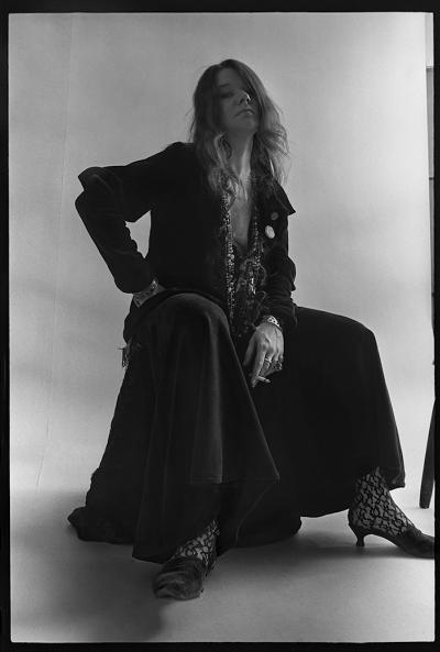 Daniel Kramer Janis Joplin Sitting with Cigarette
