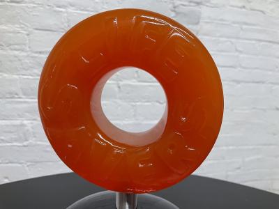 Daniel Meyer Lifesaver Candy Sculpture by Daniel Meyer Signed