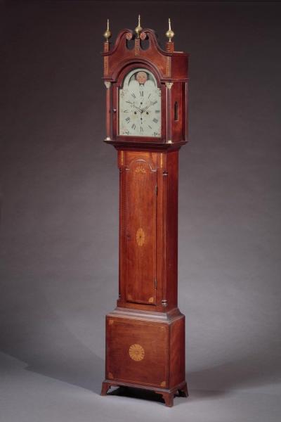 Daniel Porter FEDERAL INLAID TALL CASE CLOCK