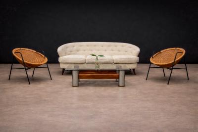 Daniel R Johnson Brazilian Mid Century Modern Wicker Chair Daniel R Johnson 1950s