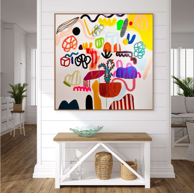 Daniela Marin All around a particular place Abstract painting 2023