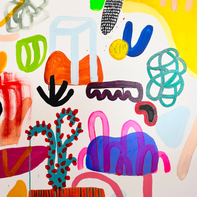 Daniela Marin All around a particular place Abstract painting 2023