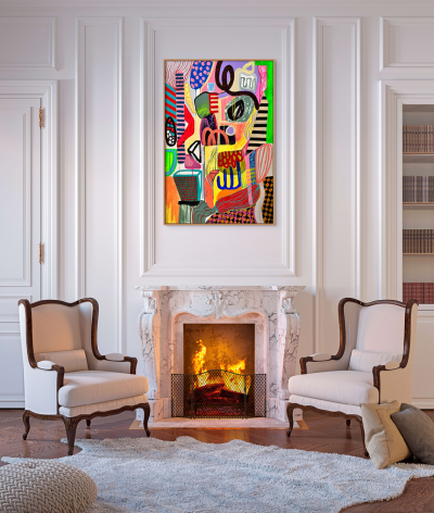 Daniela Marin Barotr pico II Abstract painting 2023