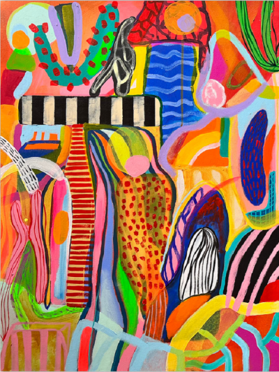 Daniela Marin Barotr pico XI Abstract painting 2023
