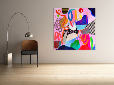 Daniela Marin Kaleidoscope Abstract painting 2022