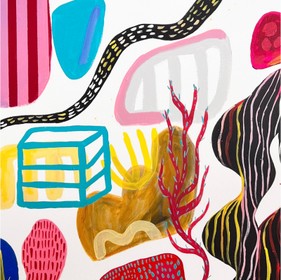 Daniela Marin Medusae I Abstract painting 2023