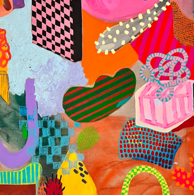 Daniela Marin Playful Garden I Abstract painting 2021