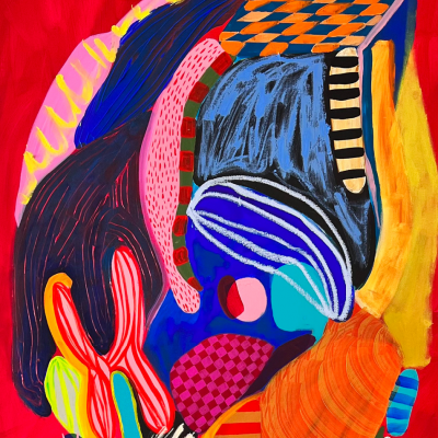Daniela Marin Tropicalisimo Abstract painting 2023