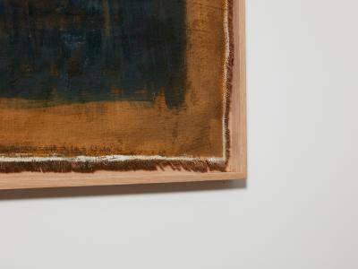 Danil Panagopoulos large oil on jute framed 1989