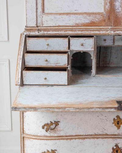Danish 18th Century Rococo Secretary c 1760