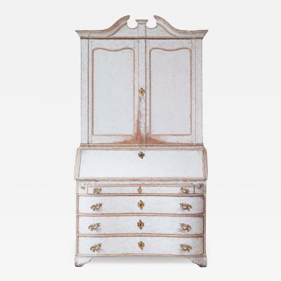 Danish 18th Century Rococo Secretary c 1760