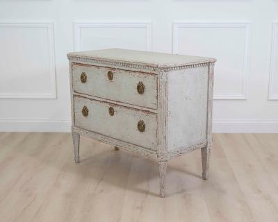 Danish 19th Century Carved Chest of Drawers
