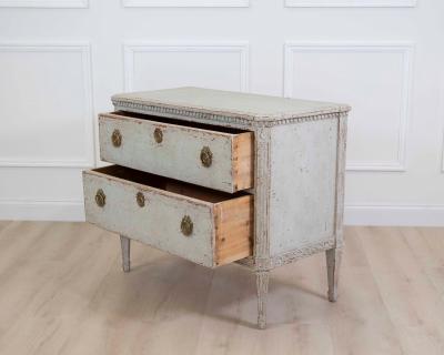 Danish 19th Century Carved Chest of Drawers