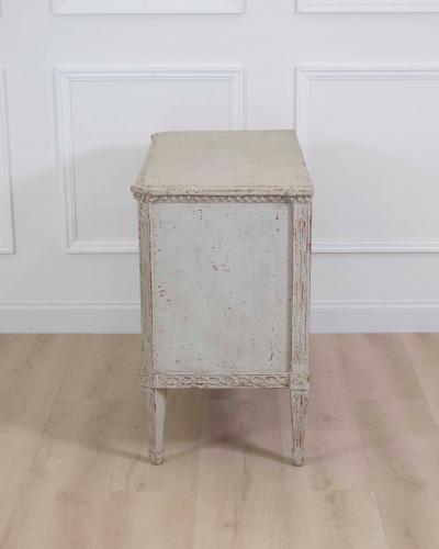 Danish 19th Century Carved Chest of Drawers