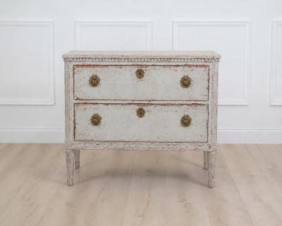 Danish 19th Century Carved Chest of Drawers