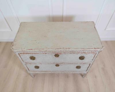 Danish 19th Century Carved Chest of Drawers