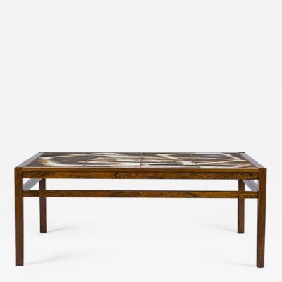 Danish Abstract Tile Coffee Table