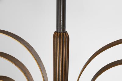 Danish Art Deco Brass Hanging Lamp Denmark 1940s