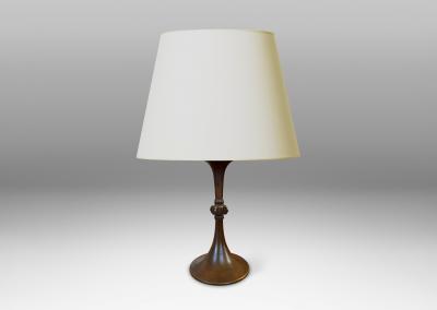Danish Art Deco Table Lamp in Bronze